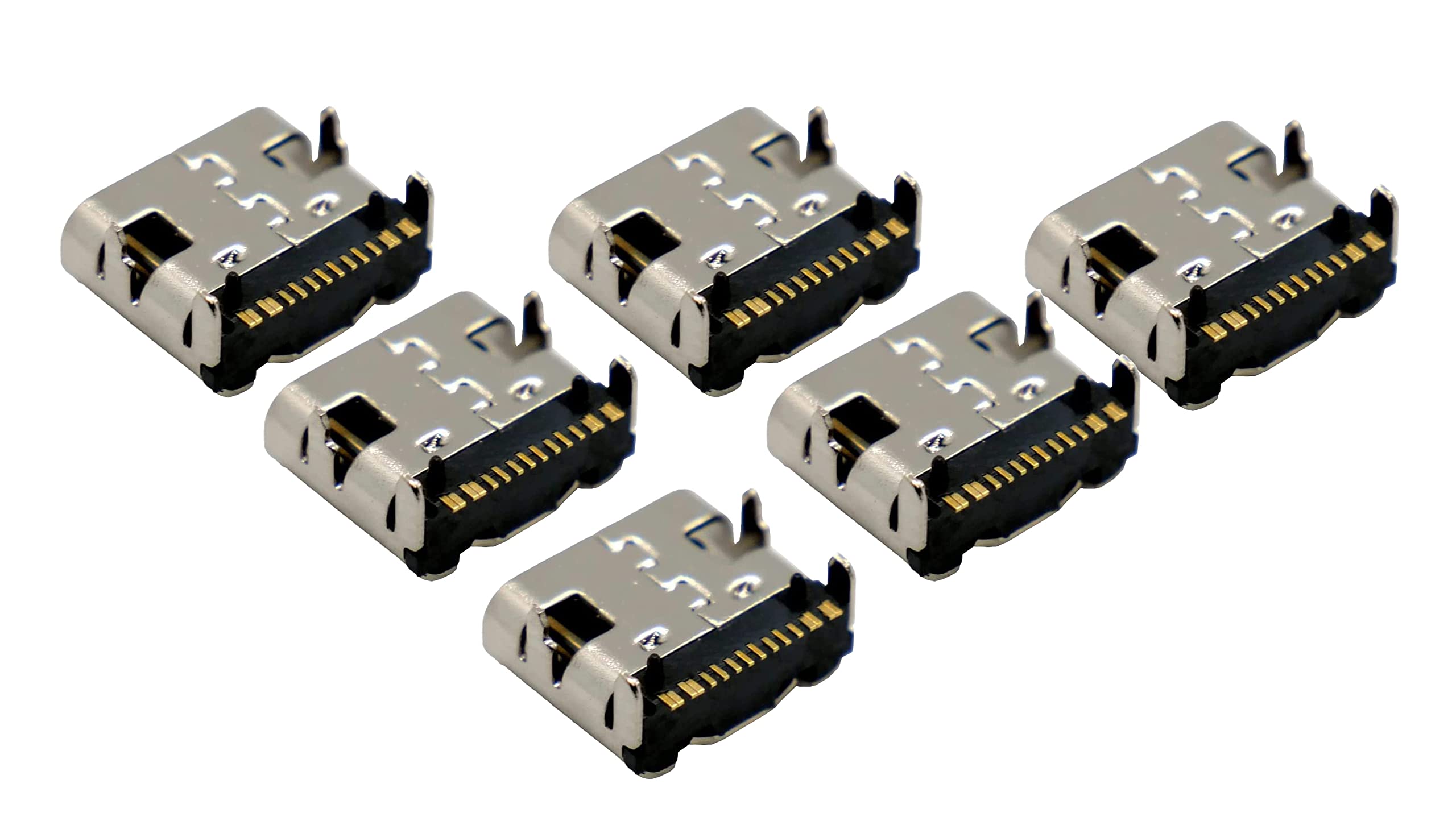 Amazon.co.jp: YMS PARTS【6個入】USB Type-Cコネクタ 基板取付用 (6
